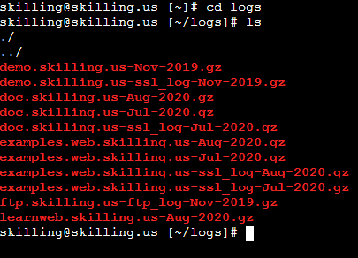 contents-logs Contents of the logs folder