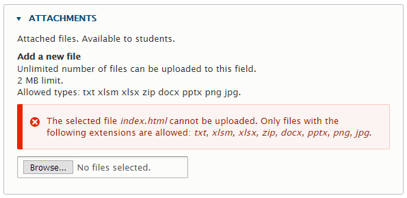File blocked